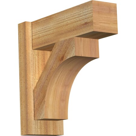 Ekena Millwork Westlake Block Rough Sawn Outlooker, Western Red Cedar, 6"W x 16"D x 16"H OUT06X16X16WTL05RWR